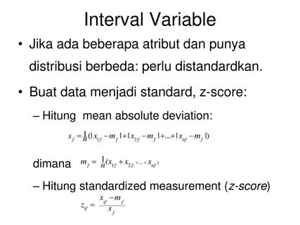 Interval variables