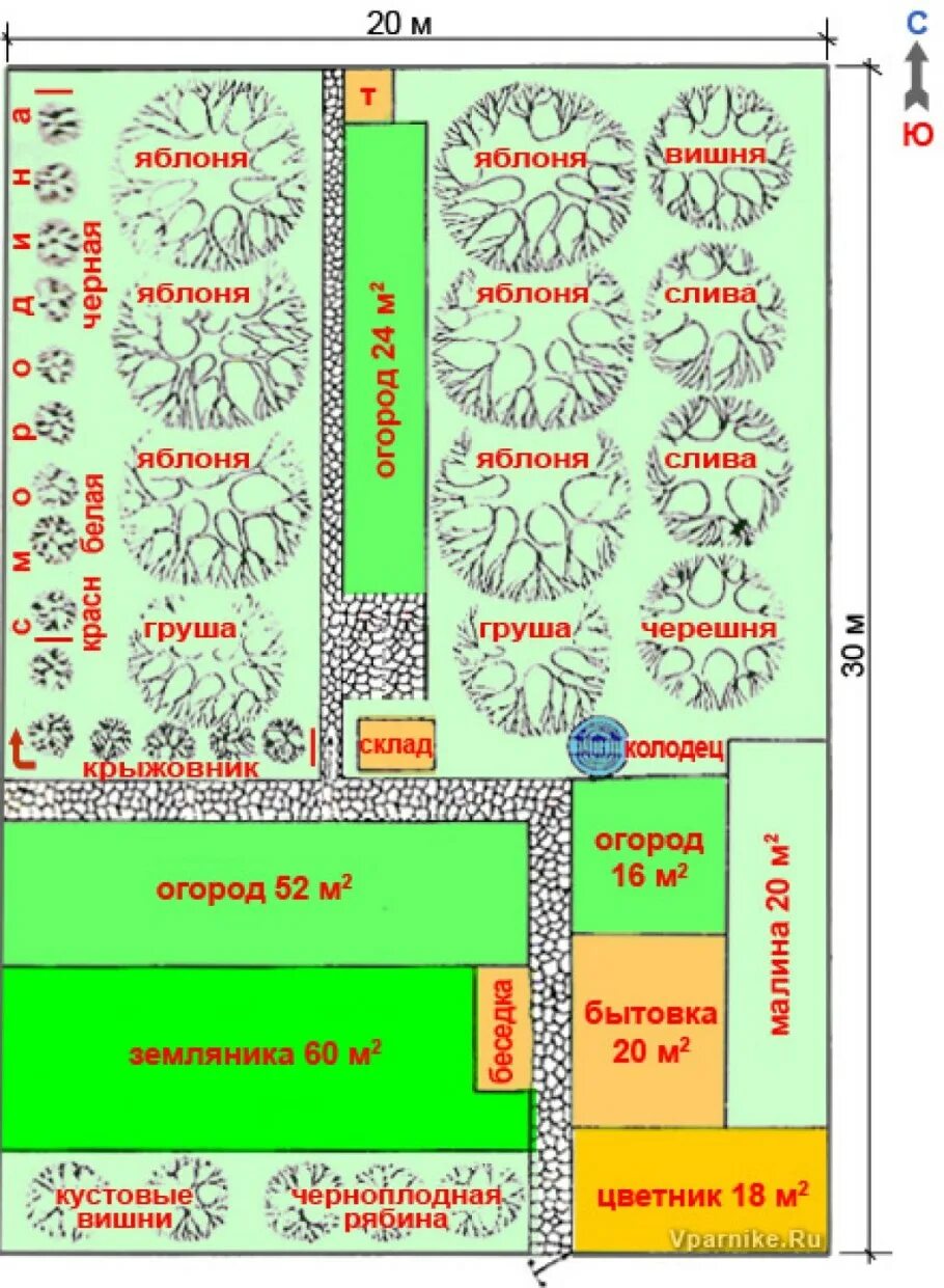 Схема посадки плодовых кустарников на участке. Схема посадки плодовых деревьев в саду. Схема посадки плодового сада на 10 сотках. Схема посадки плодовых деревьев и кустарников на участке 6 соток дачи. Как правильно посадить деревья на участке