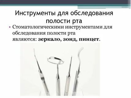 Осмотр инструменты