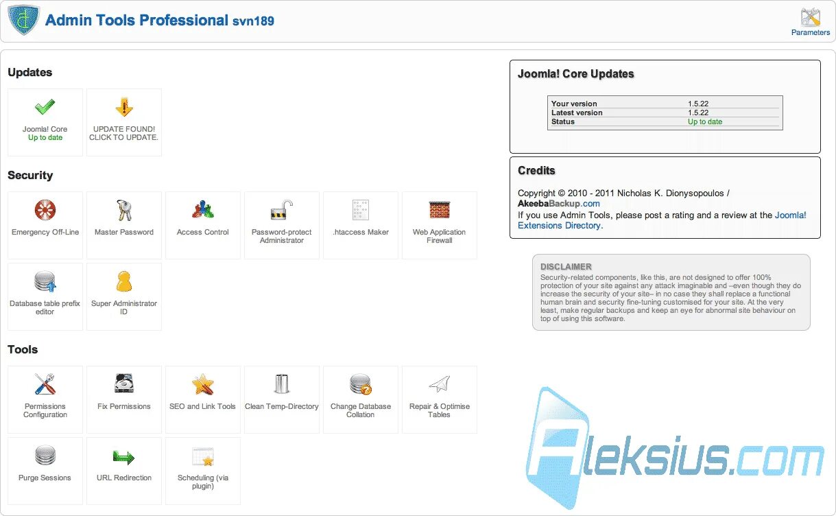 Admin Tools. Admin. Admin Tools for Joomla!. Joomla обзор админ панели.