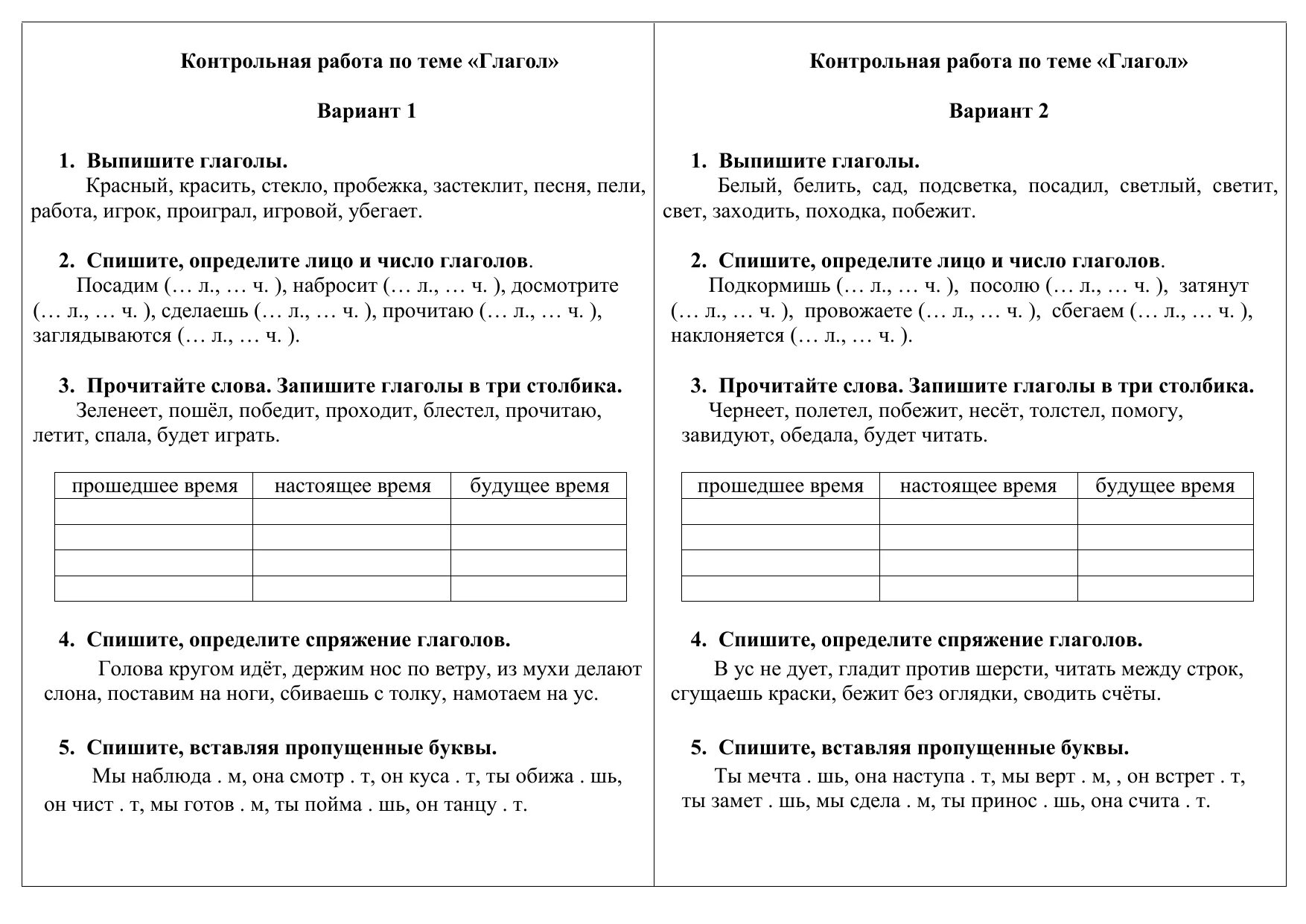 Русский язык 5 класс глагол контрольная. Проверочные работы по русскому языку 4 класс. Контрольная работа по русскому языку 4 класс. Контрольная глаголы 5 класс. Времена глаголов русский язык 3 класс.