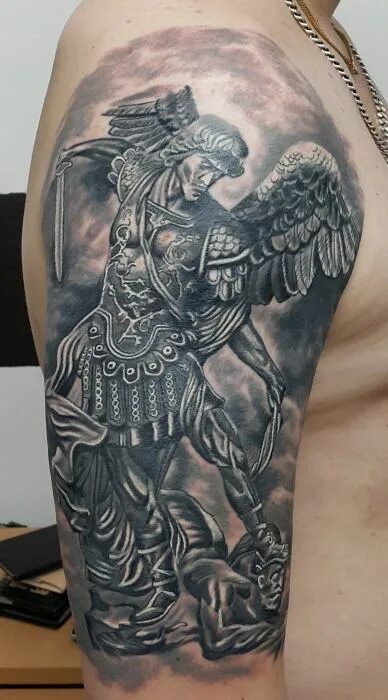 Pin by Nathan Huber on Schutzengel Christian sleeve tattoo, Timeless tattoo, Tat