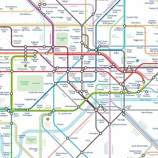 Схема метро лондона