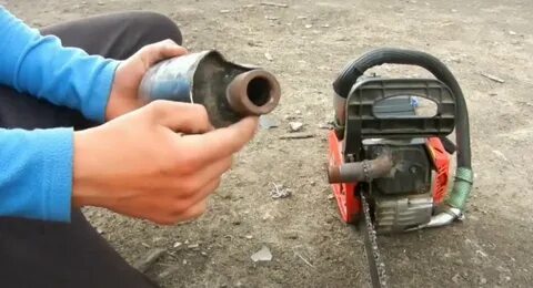 Глушитель на бензопилу
