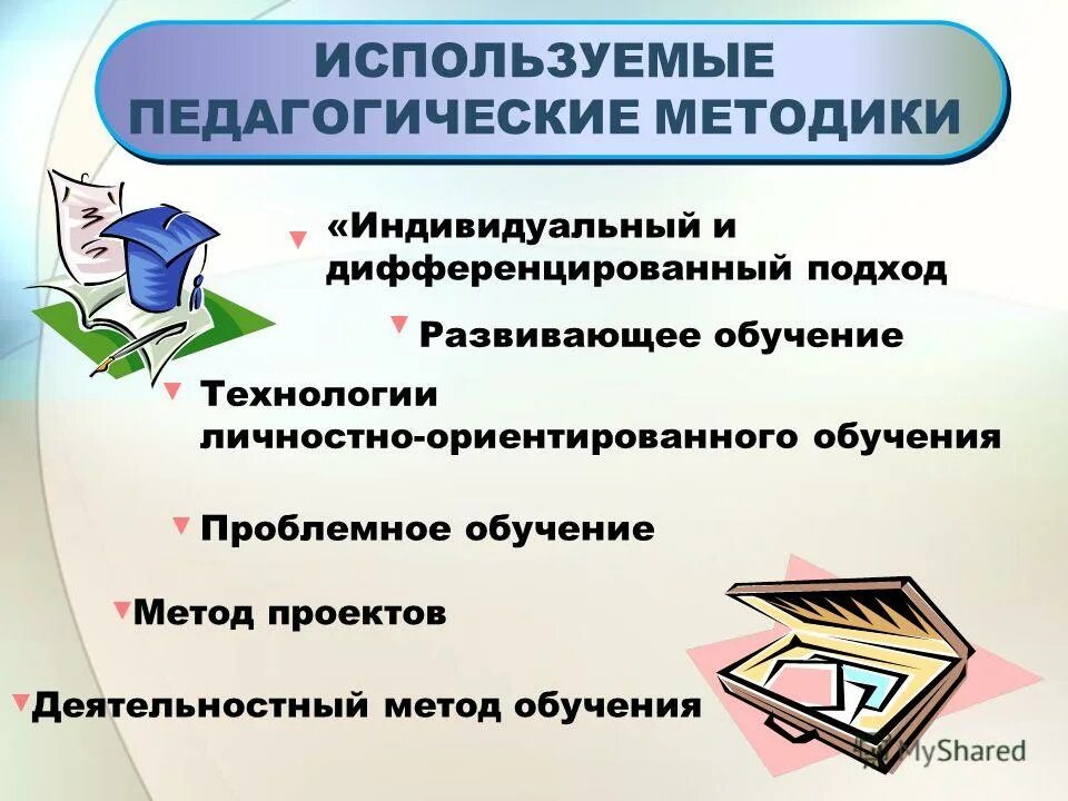 Используемые педагогические методики