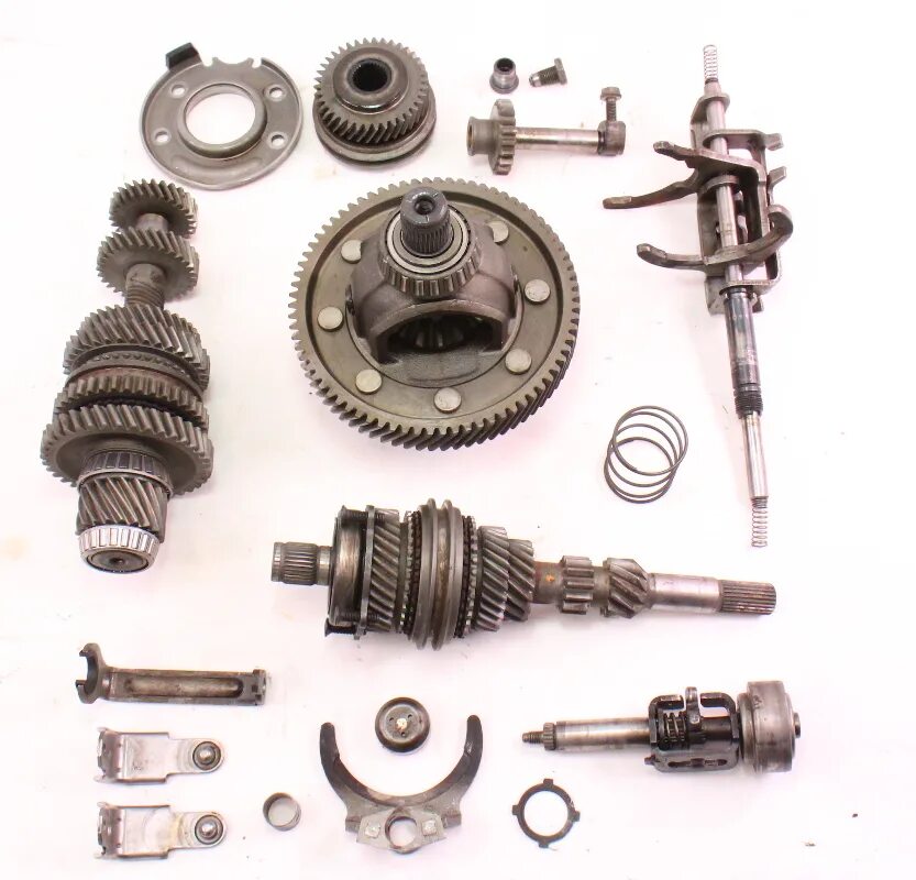 Internal parts. Differential fork.