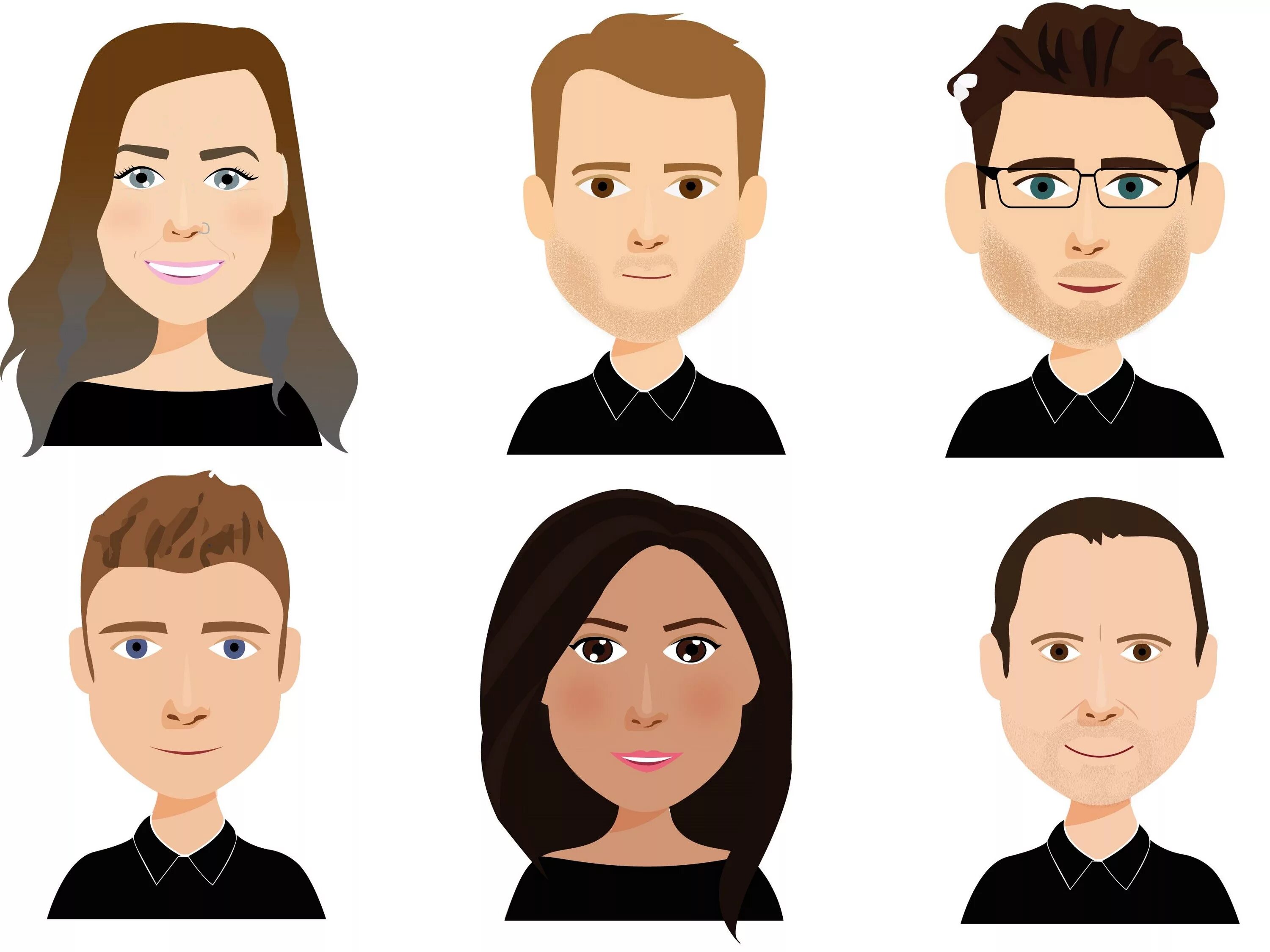 Современные иллюстрации людей. Векторные персонажи. Персонаж в стиле flat. Минимализм стиль рисования персонажей. Лицо в стиле флэт.