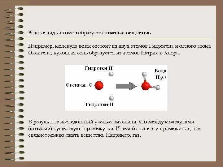 Соединение состоящее из 2 атомов. Вещества состоящие из атомов. Сложные виды атомов. Сложные вещества состоят из нескольких атомов разного типа.