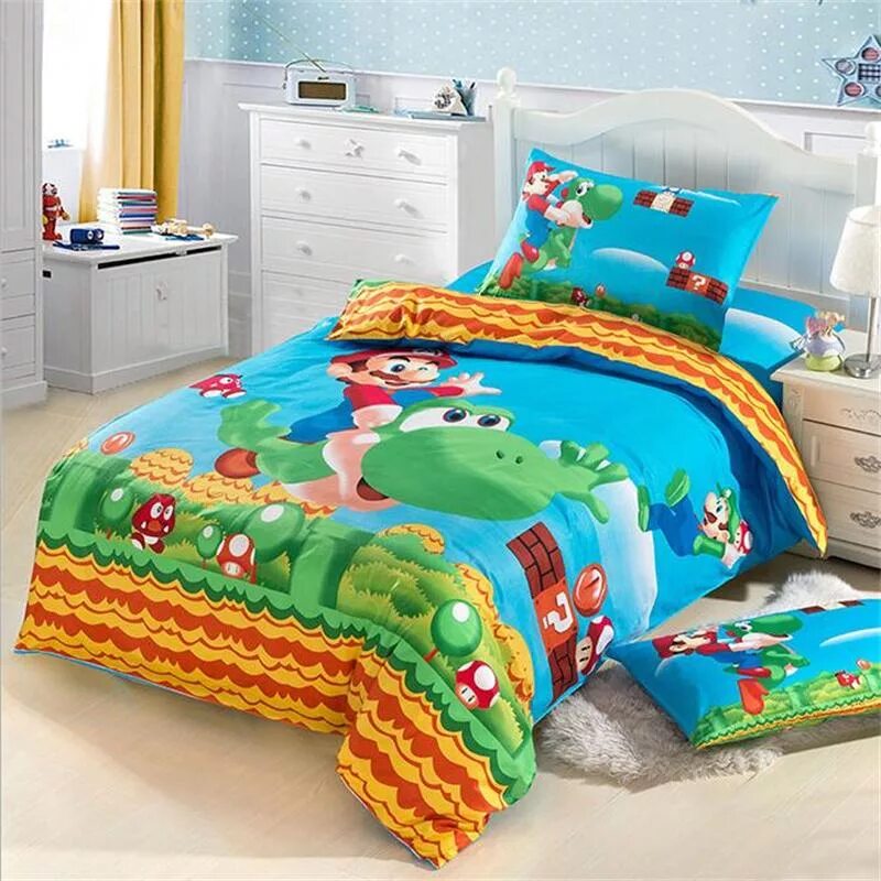 Постельное белье Марио детское. Марио БРОС постельное белье. Duvet Cover постельное белье детское. Постельное белье для девочек. Односпальное белье купить