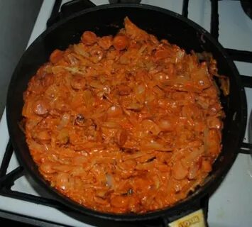 Тушить капусту с фаршем на сковороде рецепт