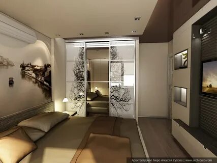 Гостиная спальня 20 м