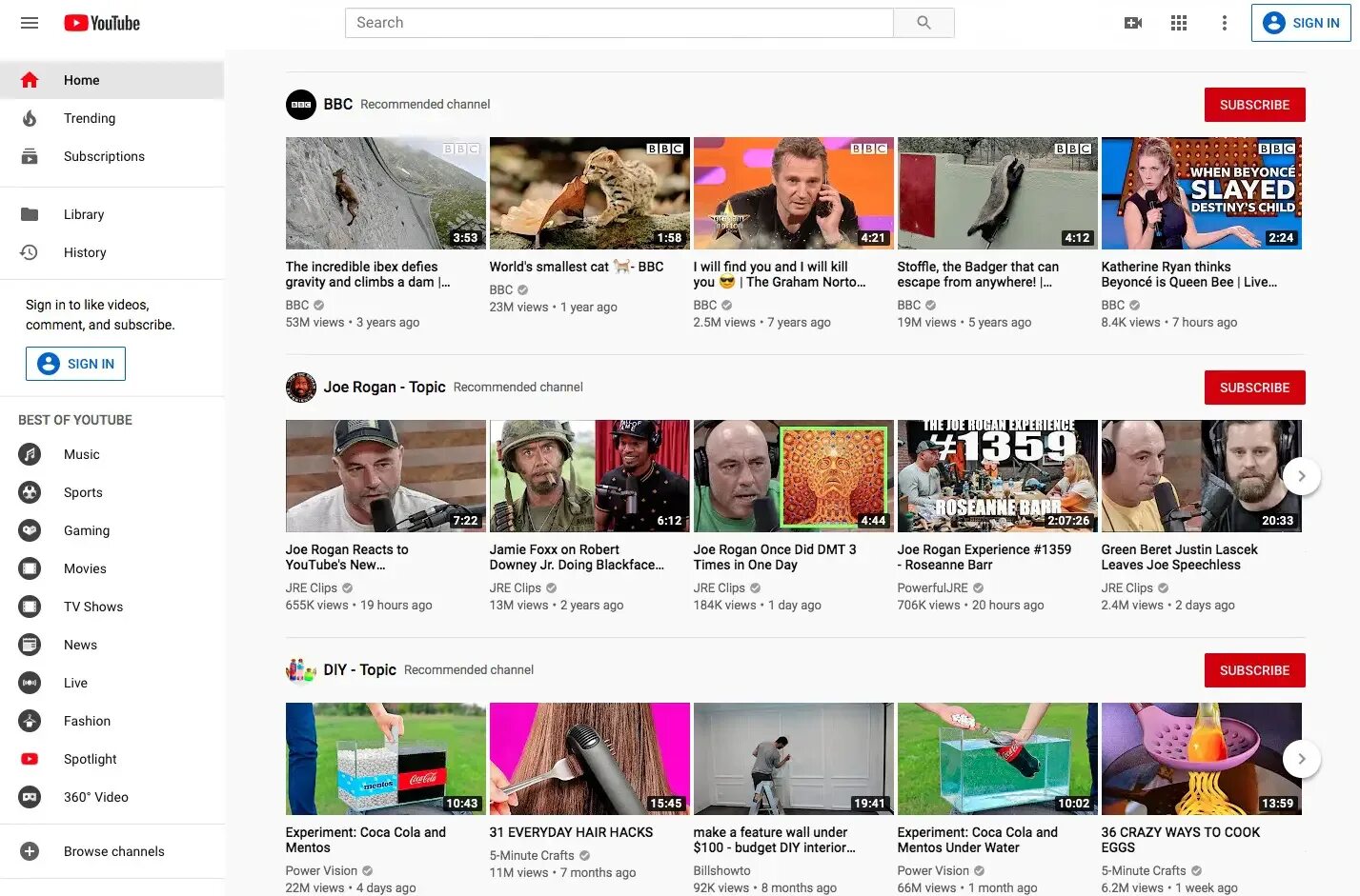 Дата выхода видео на ютубе