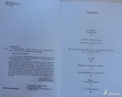 Аннотация к стихам