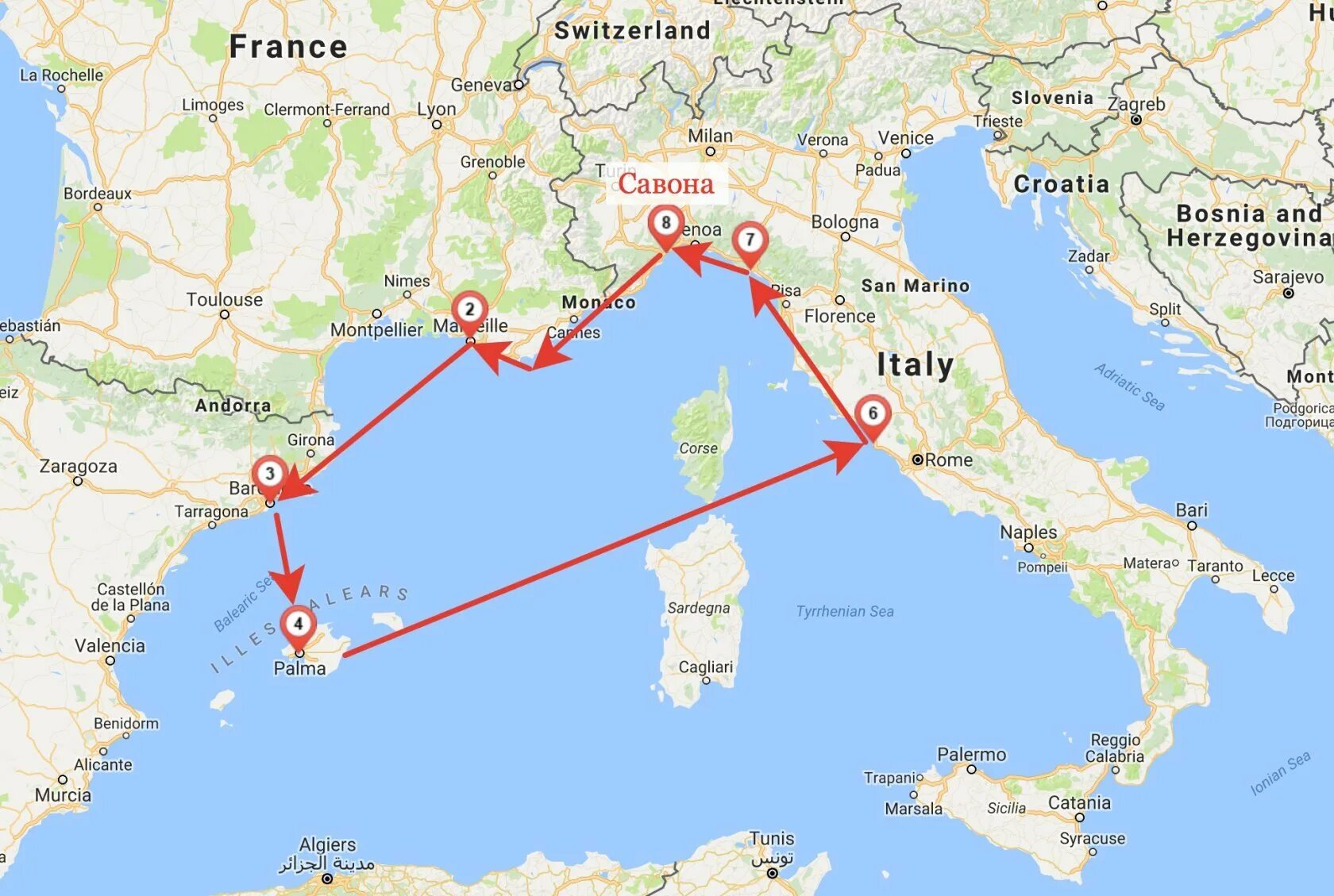 Круиз по средиземному морю карта. Маршрут по средиземному морю. Маршруты круизов по средиземноморью. Маршрут по средиземному морю. Генуя морской порт.