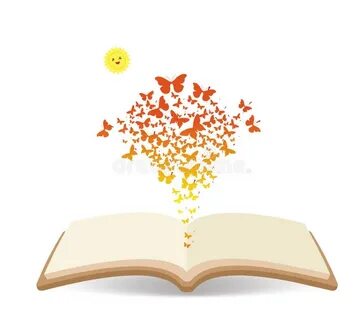 Раскрытая книга бабочки