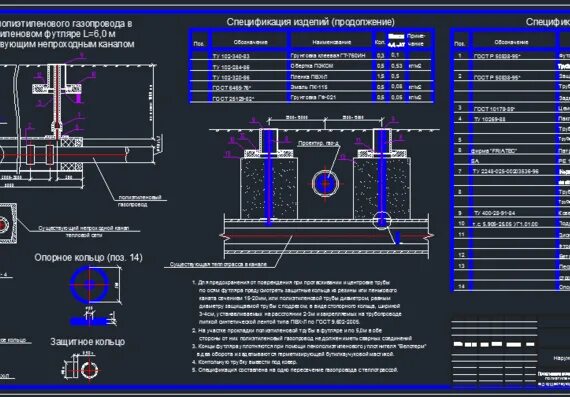 Прокладка подземного газопровода чертеж. Вентильная перемычка на футляре газопровода. Прокладка полиэтиленового газопровода в футляре чертеж. Футляр из ПЭ для газопровода ф500.