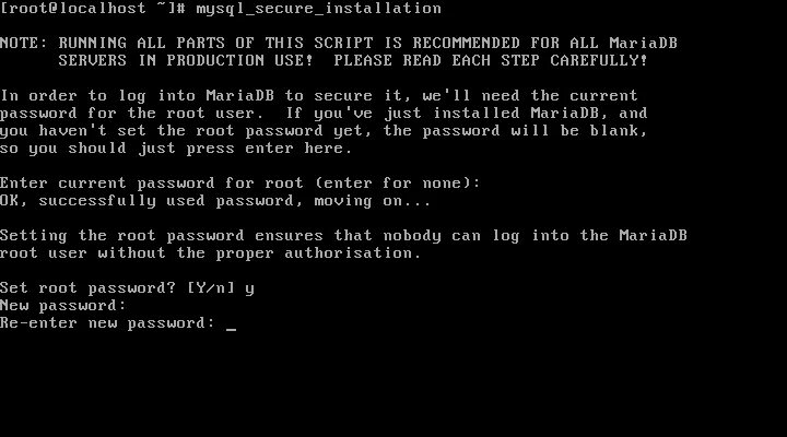 Mysql secure installation. Mysql secure installation