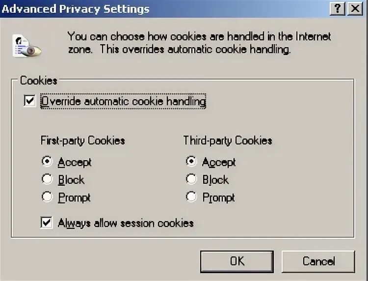 Cookie разрешение. -Allow_third_Party_software.