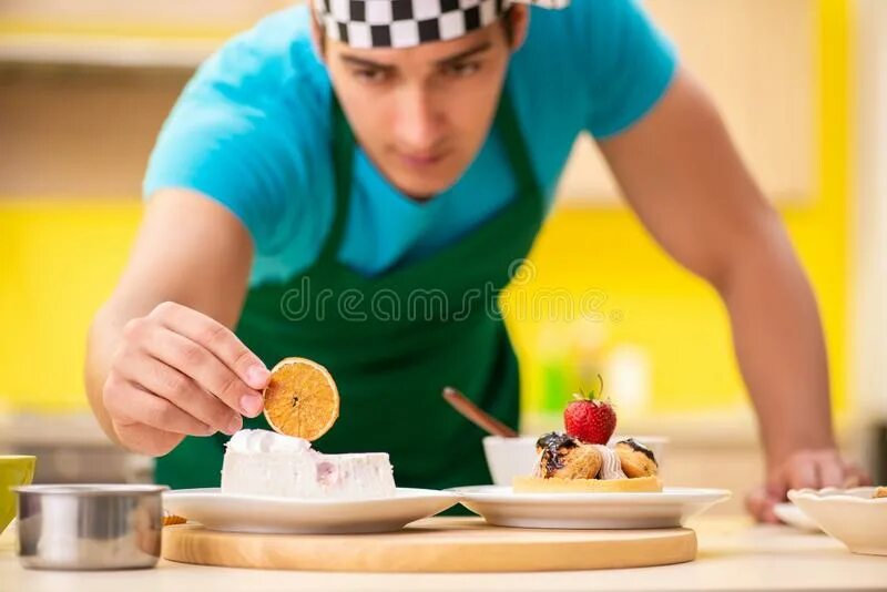 Preparing cake. Preparing cake