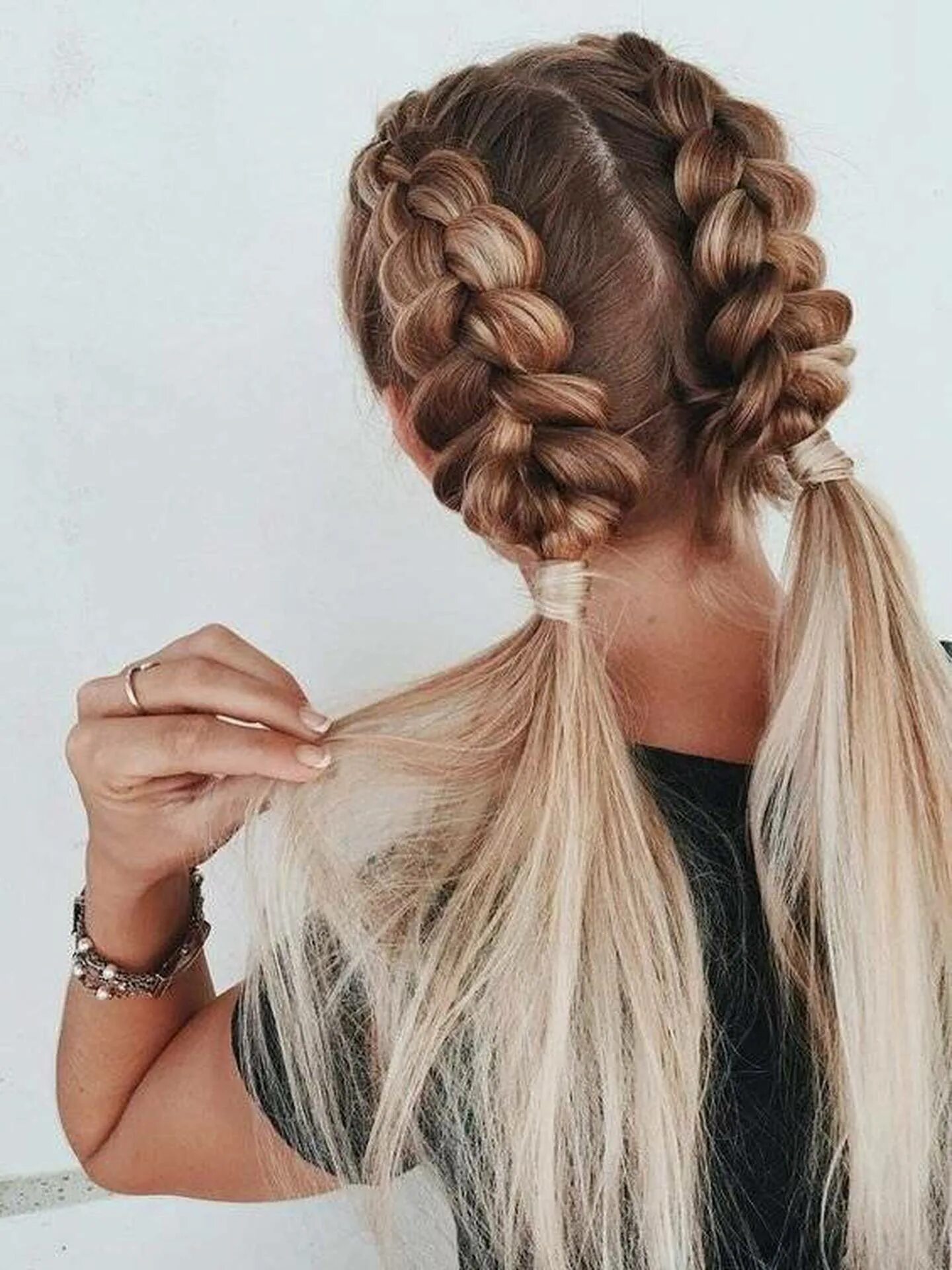 Заплела косички фото