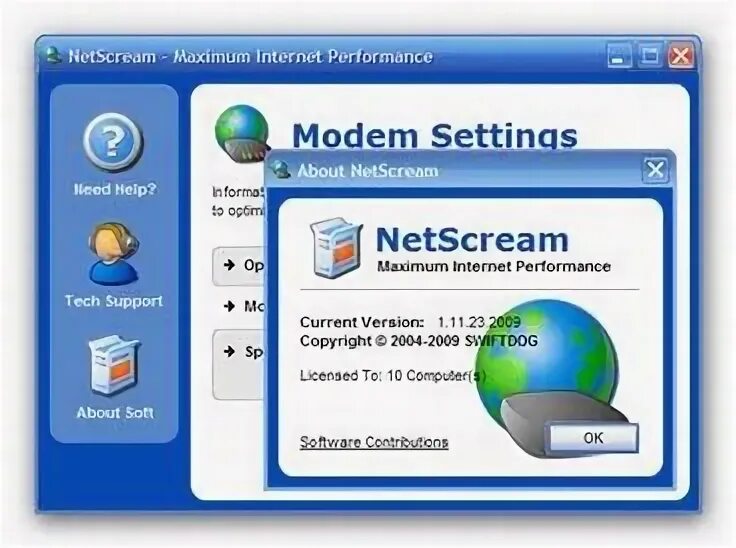 NETSCREAM. NETSCREAM 1.8.30. Spyware Computing. Clear connection Manager. Clear connection