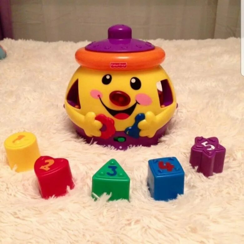 сортер горшочек. сортер поющий горшочек. сортер "горшочек весельчак". горшочек игрушка fisher price. развивающий горшочек fisher price.