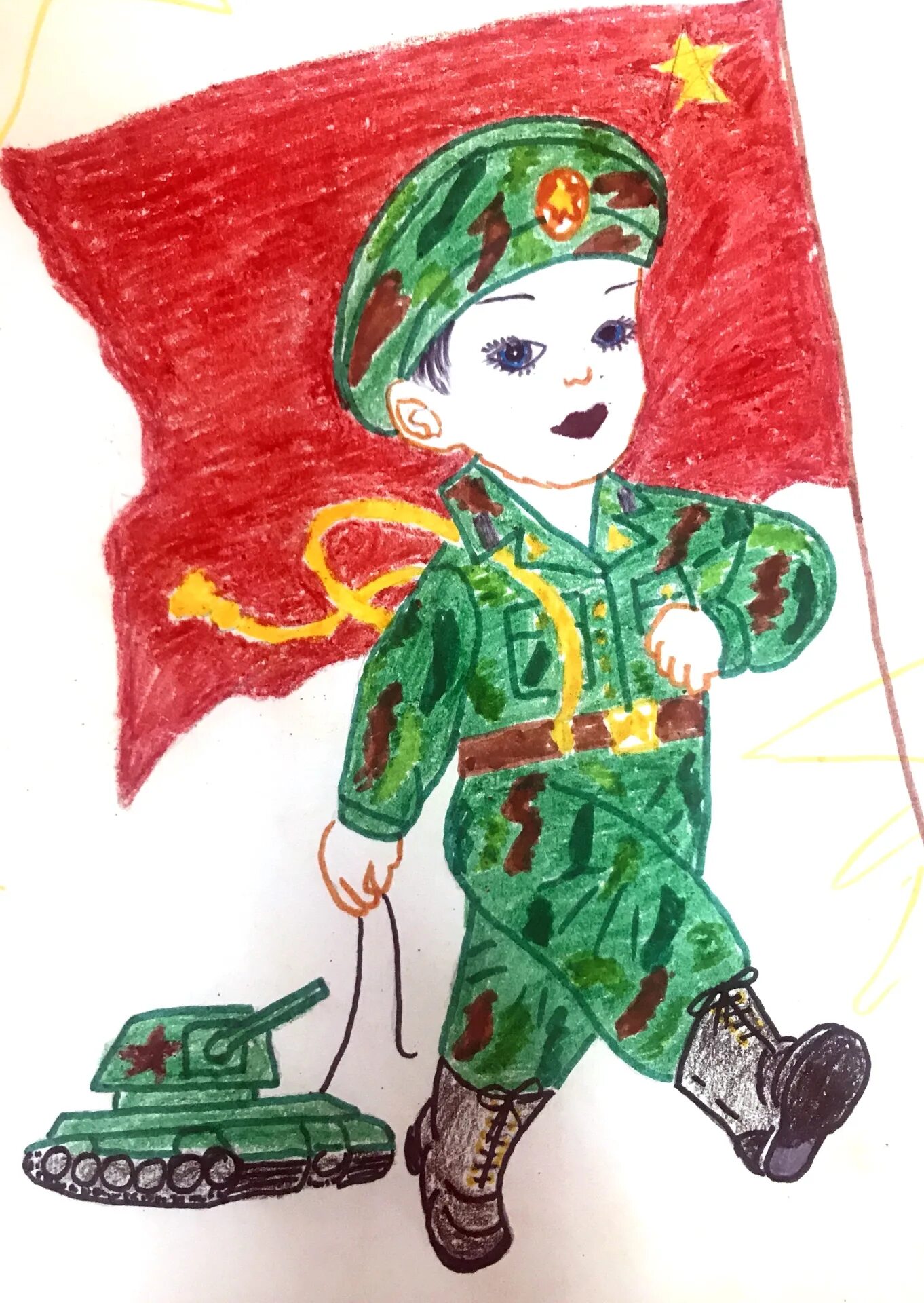 Рисунок ко Дню защитника Отечества. Рисунок на тему защитники Отечества. Рисунок солдату. Военная тематика для детей. Дети защитники родины