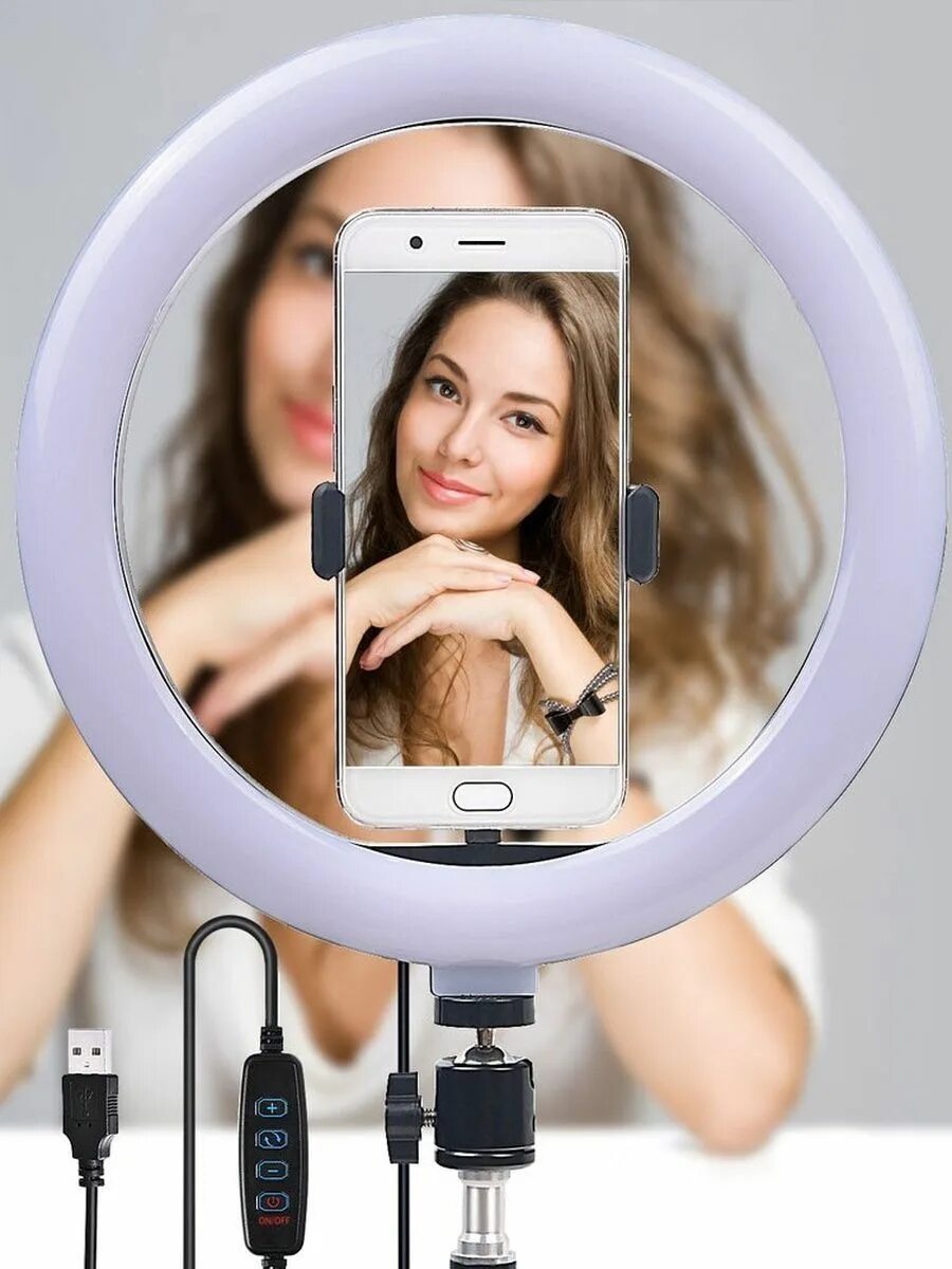 Кольцевая лампа 26см. Кольцевая лампа 33 и 26 см. Кольцевая лампа 33 и 26 см. Кольцевая лампа см. Кольцевая лампа led 26/33 со штативом.