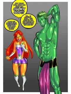 Starfire getting to know the true reason he's called Beast Boy, and Ra...