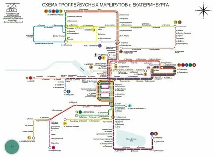 Схема движения троллейбуса 1