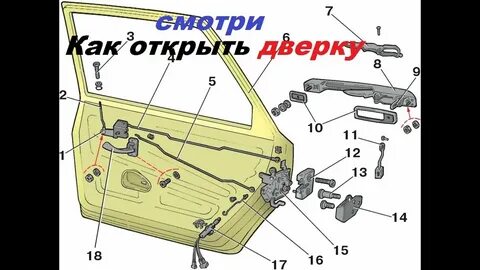 Как открыть ваз 2109 без ключа