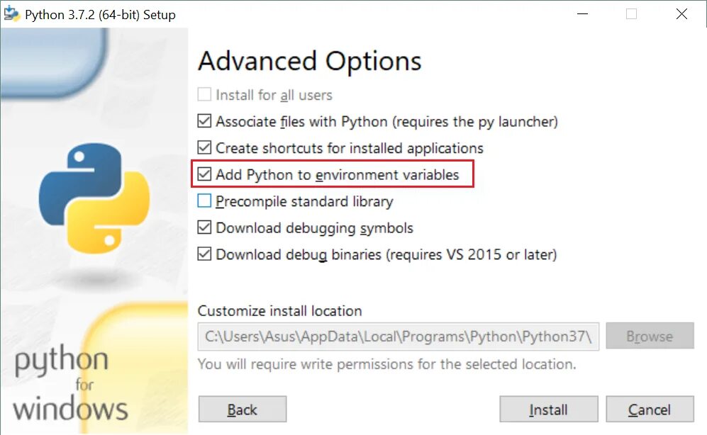 Python environment. Python environment