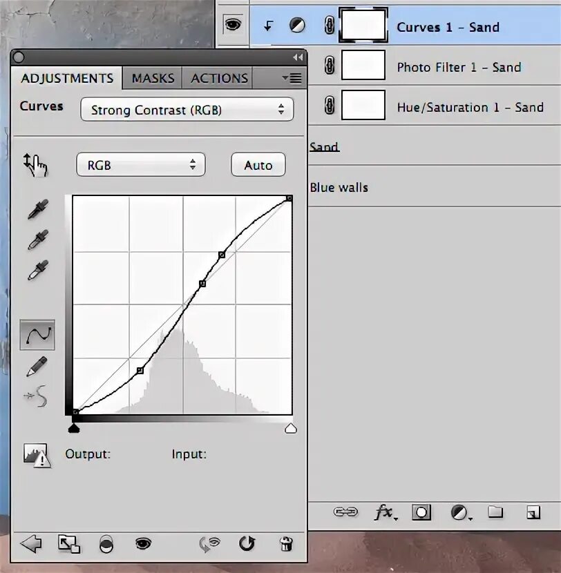 Select curve. Select curve