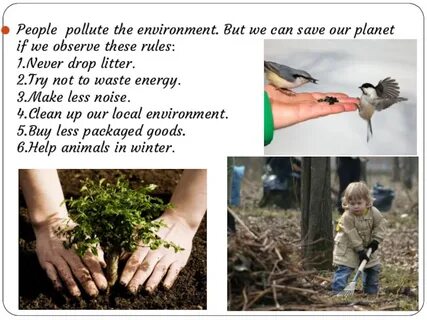 We must protect our environment
