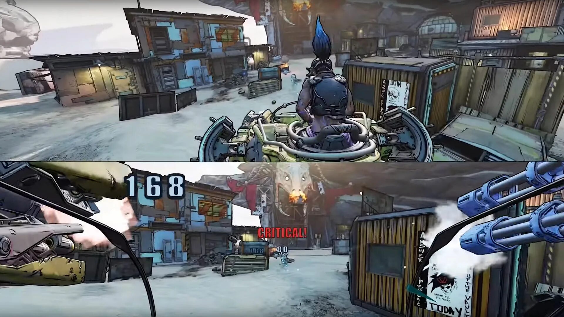 Borderlands split screen. Borderlands 3 сплит скрин ps4. бордерлендс пс4. borderlands 2 сплит скрин. borderlands 2 ps4.