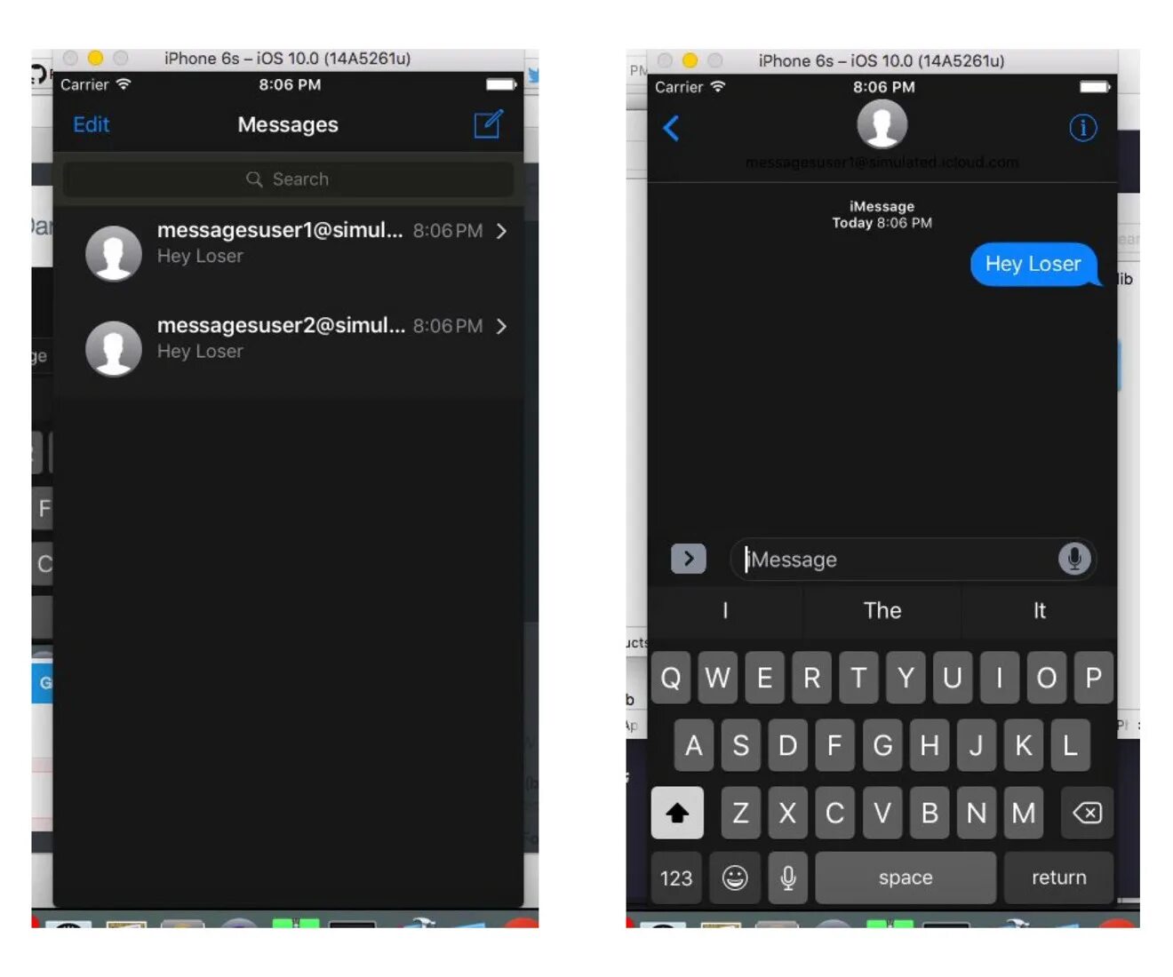 U messages. U messages