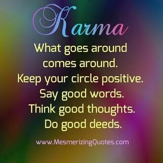 What goes around edit