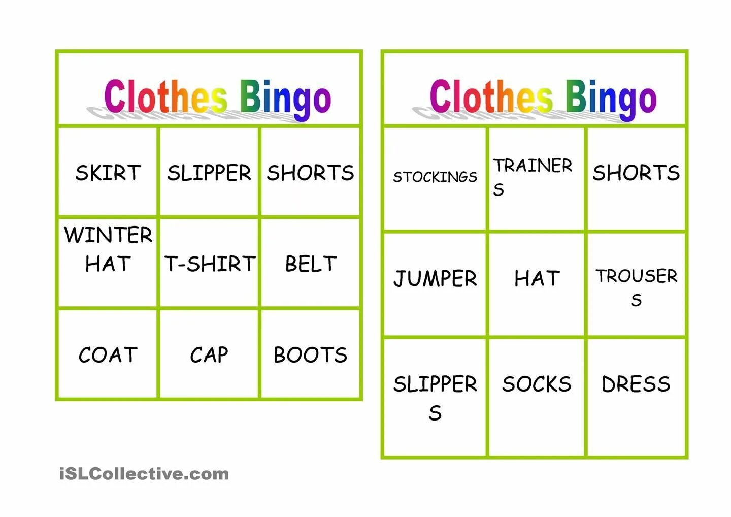 Бинго одежда. Игра Бинго одежда. Бинго одежда на английском. Bingo clothes Worksheets.