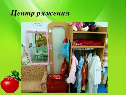 Уголок ряженья в детском саду оформление