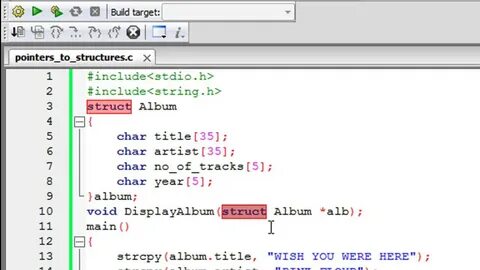 For in c