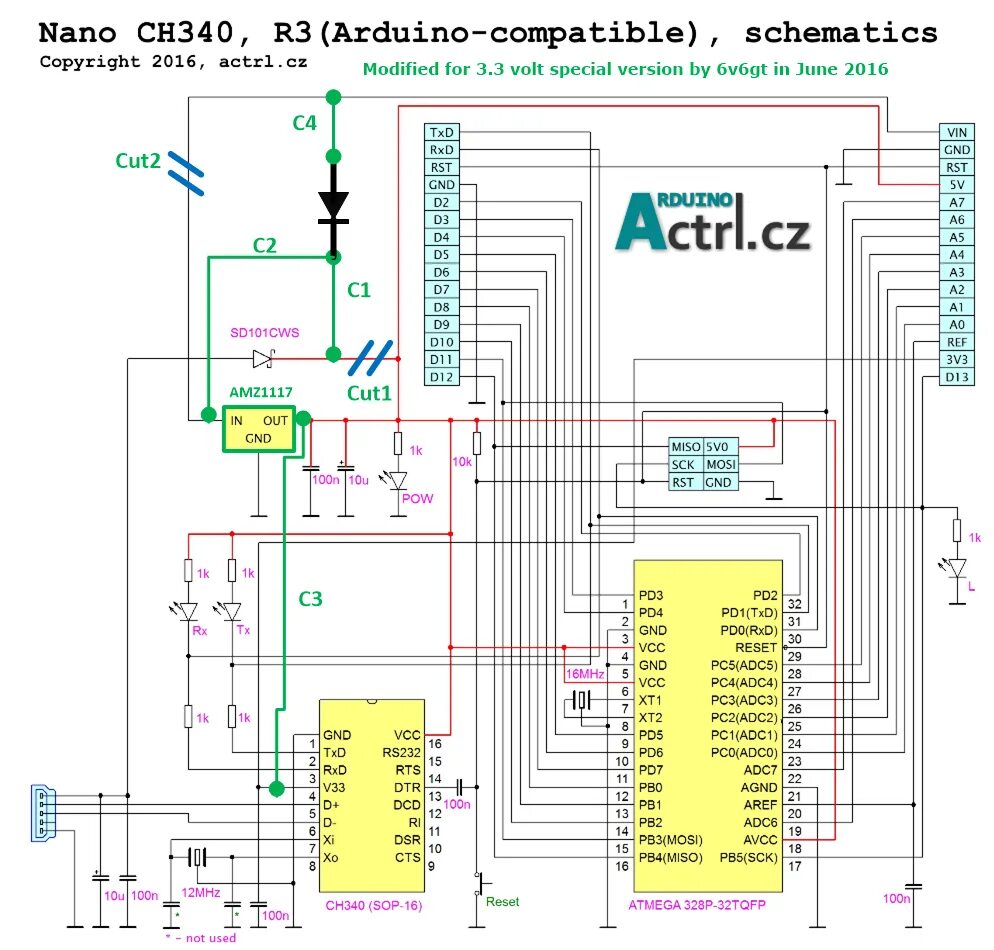 Arduino Nano: распиновка, схема подключения и программирование Амперка / Вики