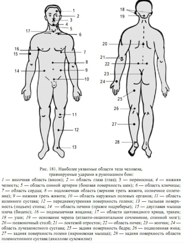 13 точка человека. Болевые точки на теле человека для нажатия. Болевые точки на теле мужчины при надавливании. Уязвимые болевые точки на теле человека. Болевые точки человека схема.