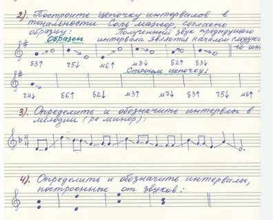 Домашки по сольфеджио
