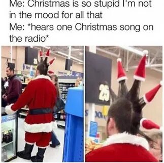 I love Christmas but the first notes of "all I want for Christmas ...