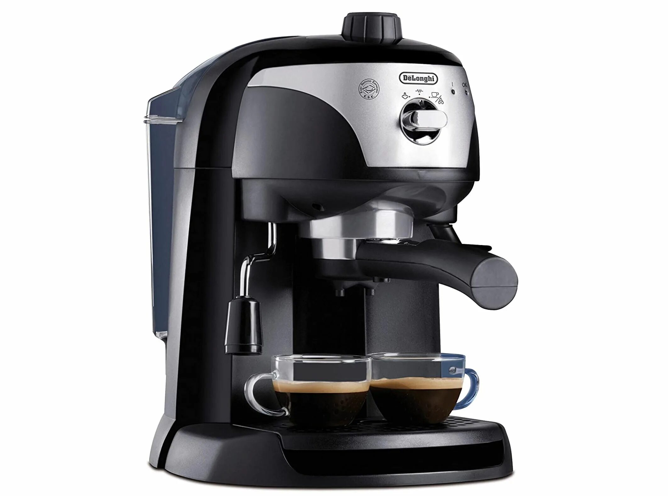 Как работает кофемашина delonghi. Кофемашина delonghi ec 221. delonghi ec221.b. delonghi кофеварка рожковая ec221.b.