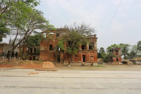 Raod side views of Haricharan Zamindar Bari at Shyamnagar upazila, Satkhira...