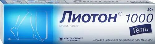 Лиотон 1000МЕ/г гель 50г (Менарини) купить в Ижевске онлайн в интернет-аптеке Ст