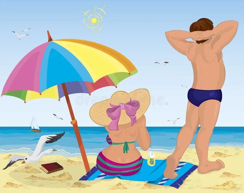Отпуск иллюстрация. Человек отдыхающий на пляже. Пляж иллюстрация. Человек на пляже мультяшный. Sit on the beach