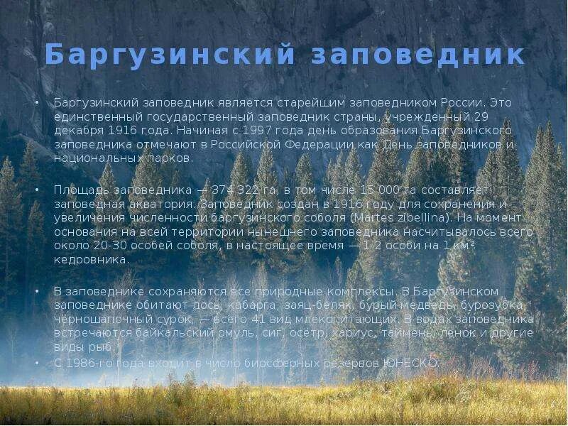 Краткая история баргузинского заповедника. 4. Баргузинский заповедник (1916г). Баргузинский заповедник презентация. 4 заповедника иркутской области.