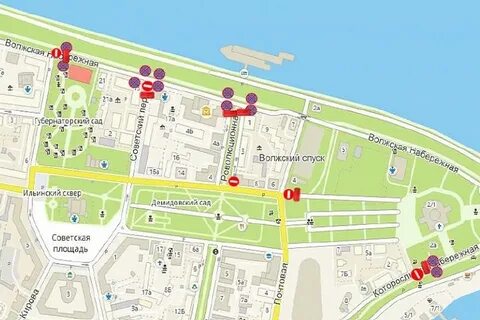 Набережная 10 на карте